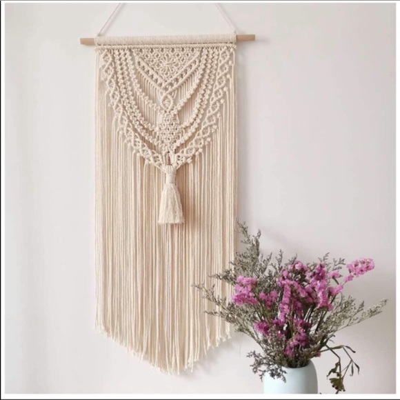 Macrame Wall Hanging Tapestry Boho New - Picture 2 of 8